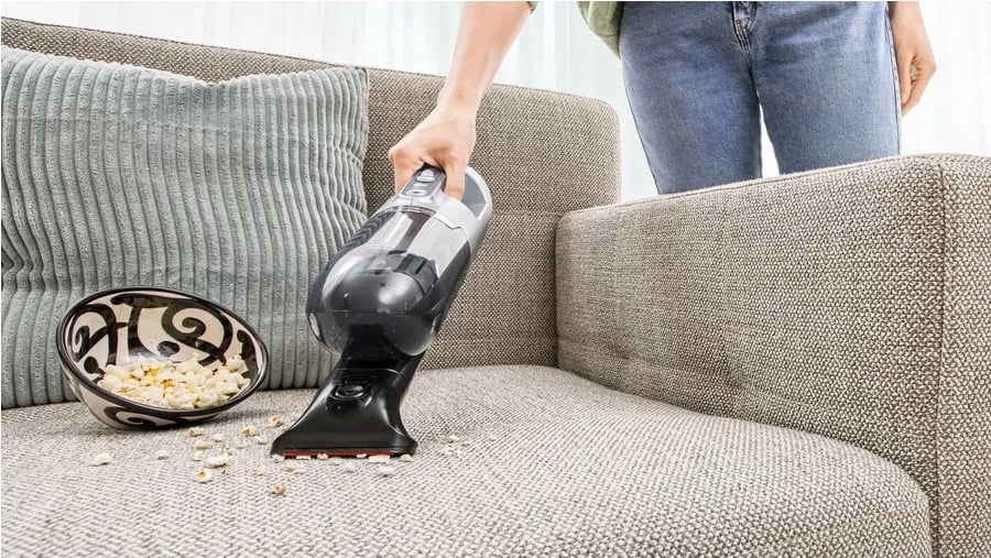 Fshesë me korrent 2-në-1 Bosch Serie 4 BBH3K2801, Pa qese, Argjendtë