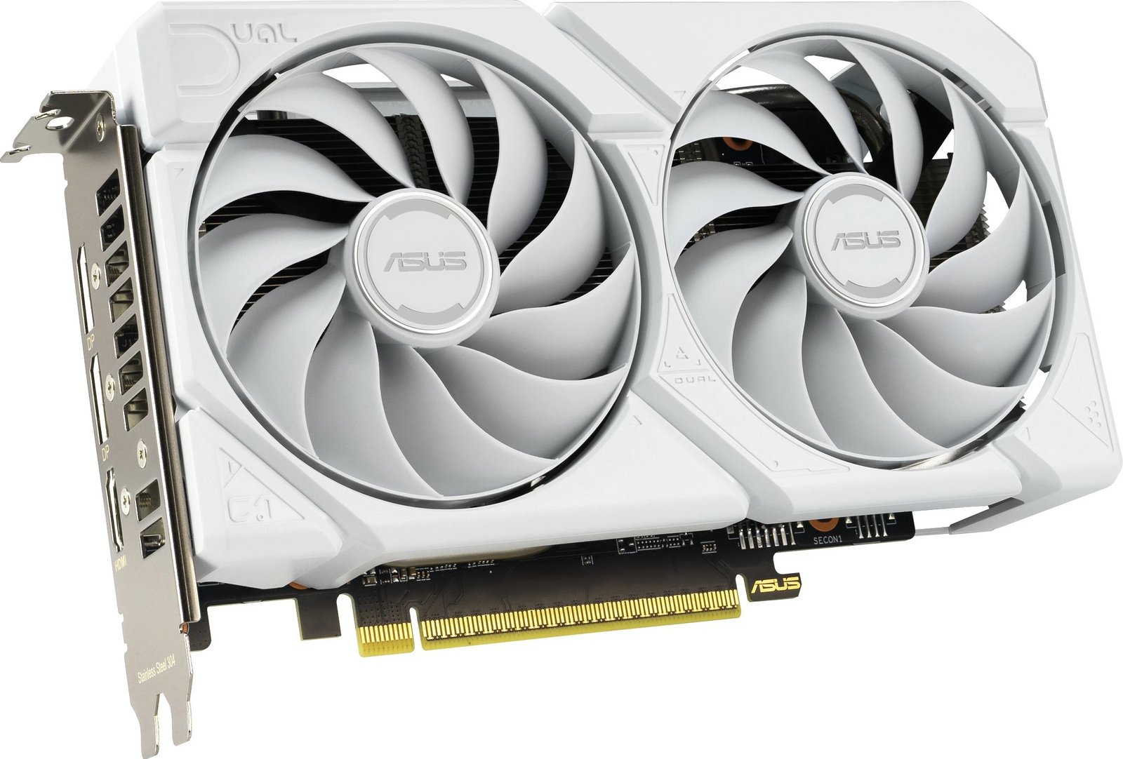 Kartelë grafike ASUS RX 9060 XT DUAL 16GB GDDR6 e bardhë