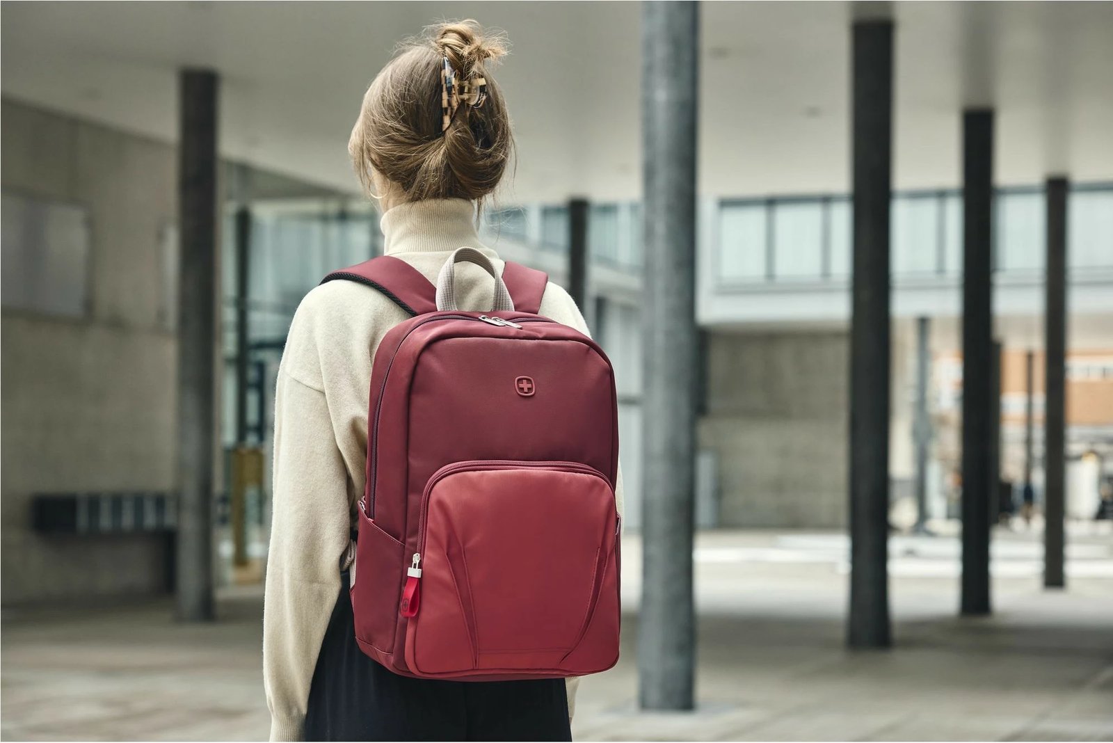 Çantë shpine Wenger Motion Backpack 16 inç e kuqe