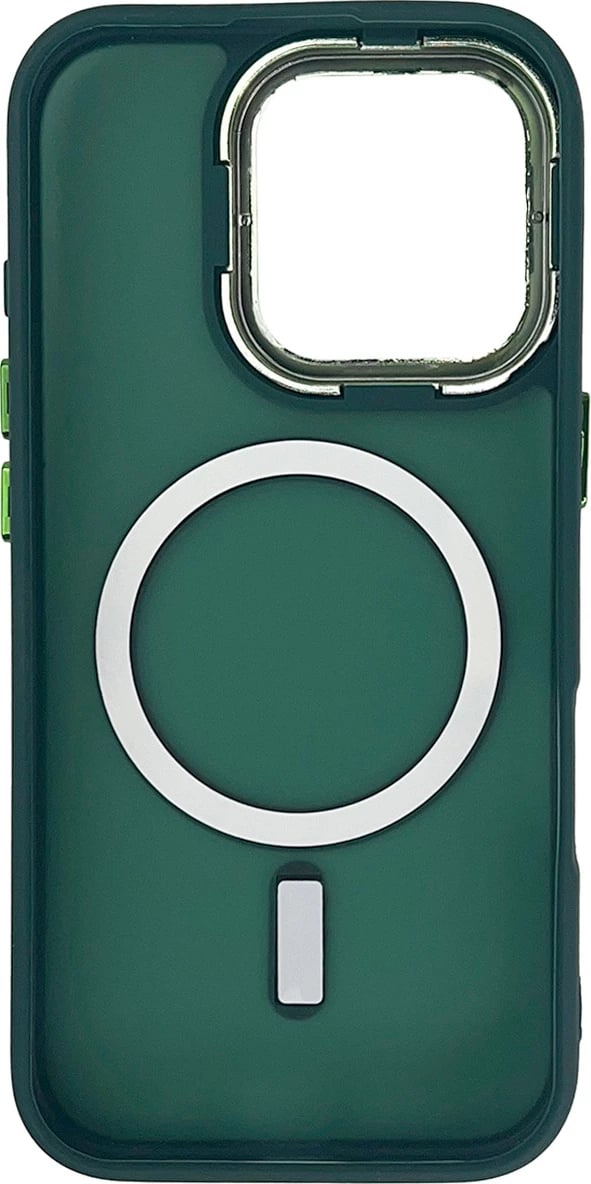 Mbështjellës Hurtel MagSafe për iPhone 16 Pro, TPU, e gjelbër e errët