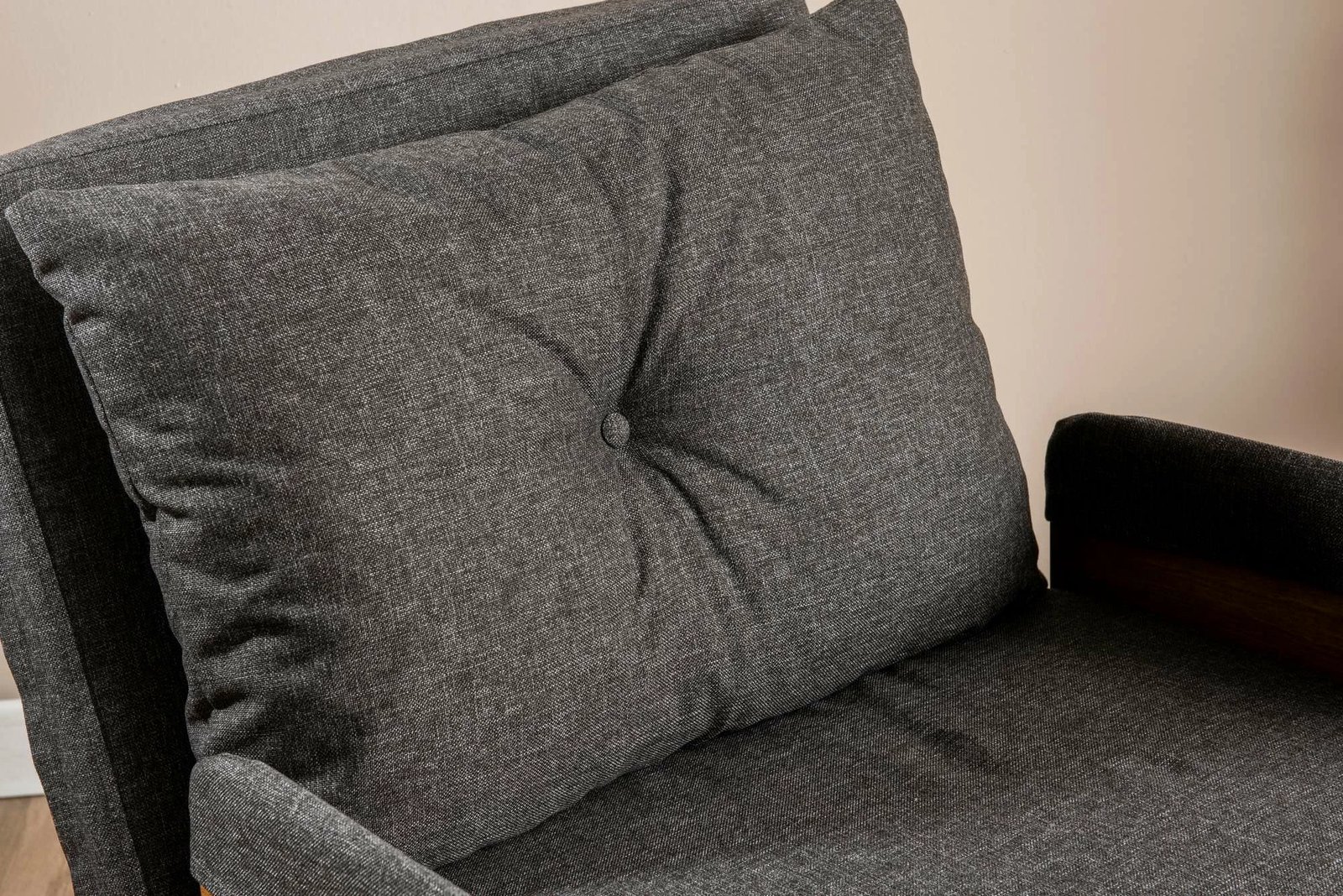 Krevat-karrige një vendësh Atelier del Sofa, Cosmo Single, gri e errët