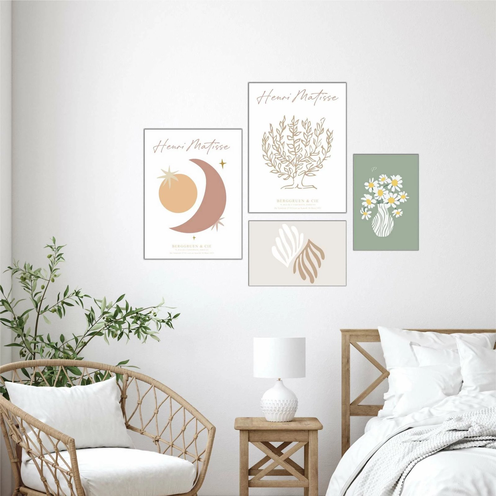 Pikturë dekorative MDF (4 copë), Wallity, shumëngjyrëshe, Mdf - 00134