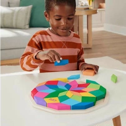 Puzzle druri Fisher Price HXT94 Mandala, 40 pjesë, shumëngjyrëshe