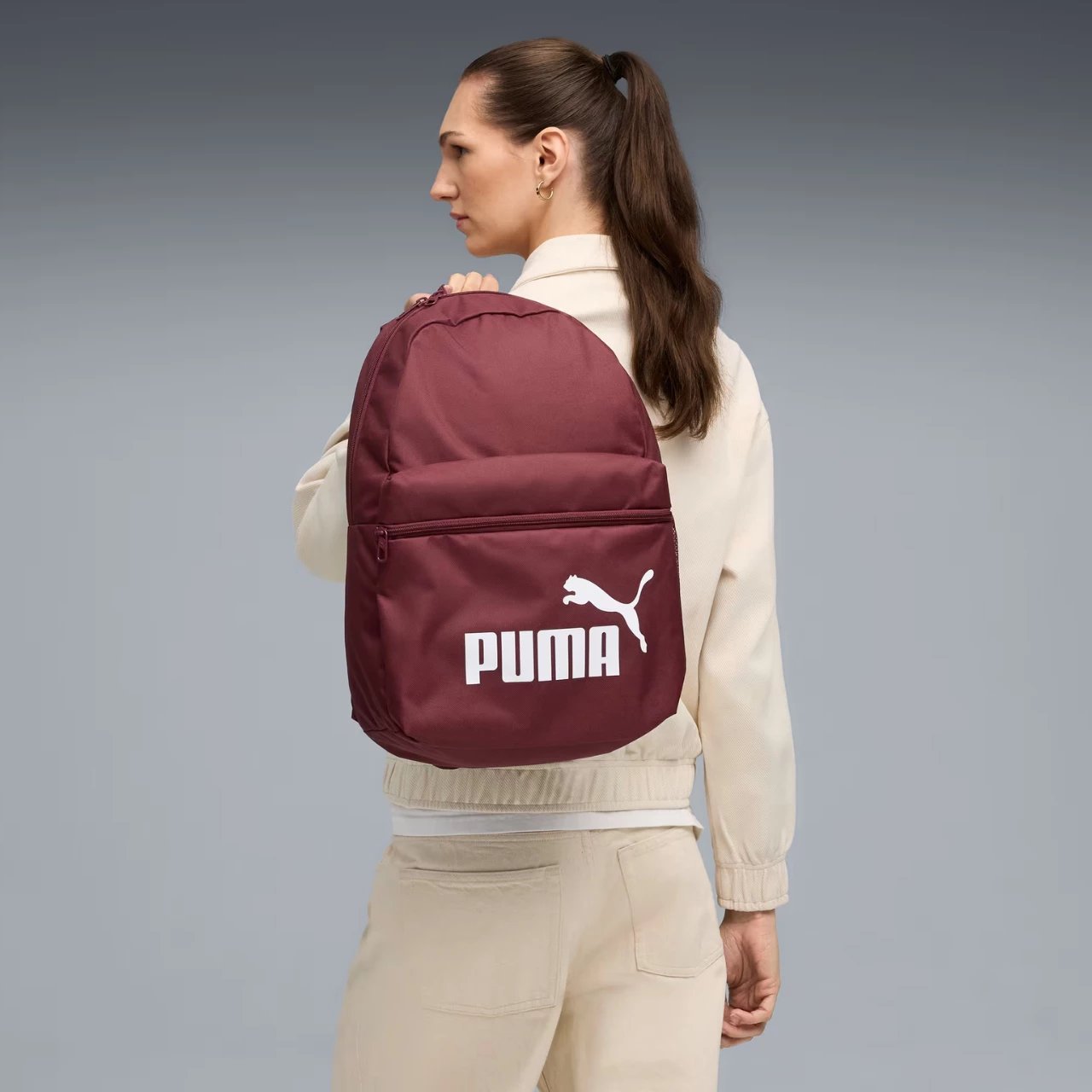 Çantë shpine Puma unisex, e kuqe e errët