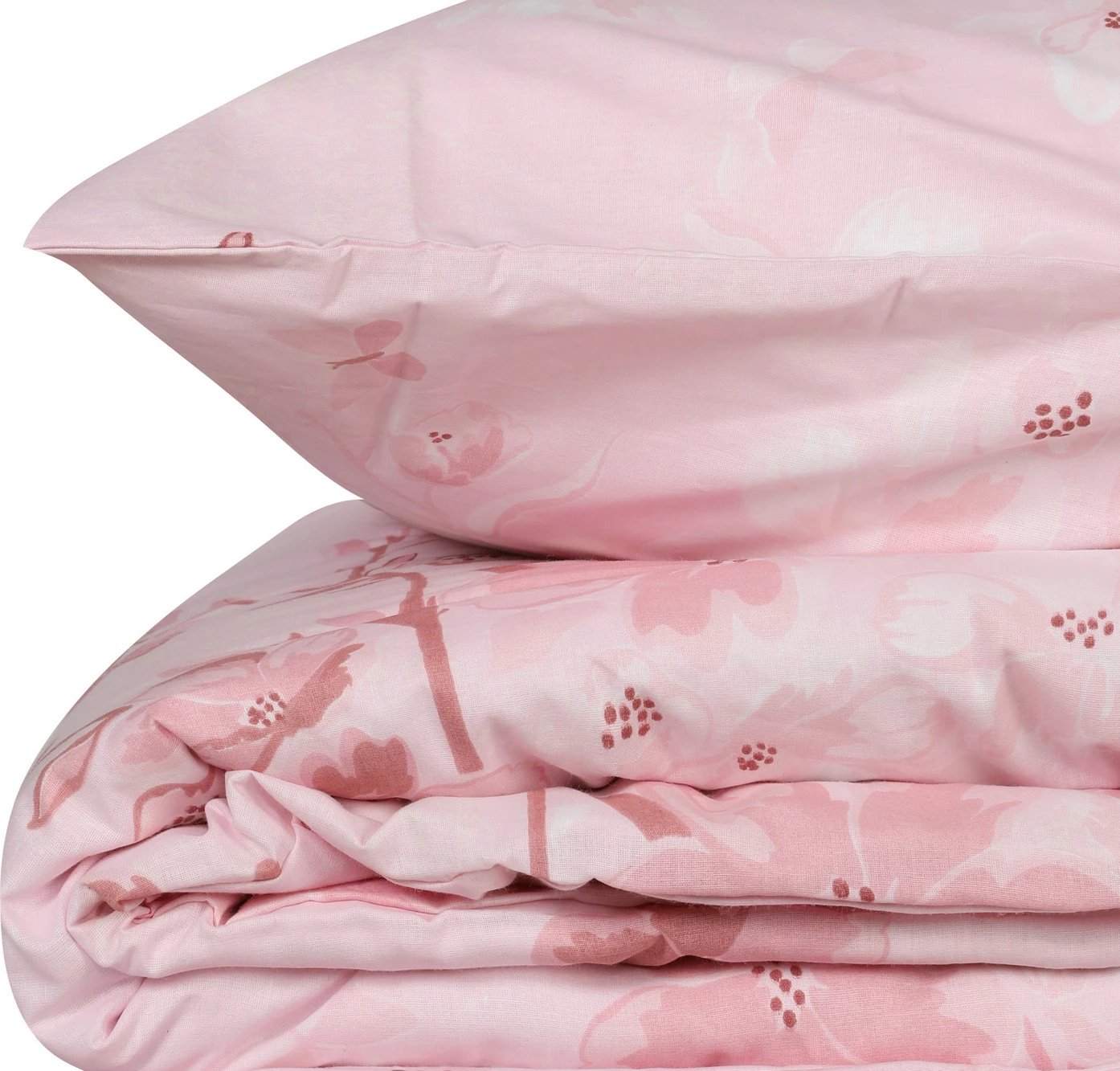 Set mbulesë për jorgan njëpersonësh, ngjyrë rozë, L'essentiel Elena