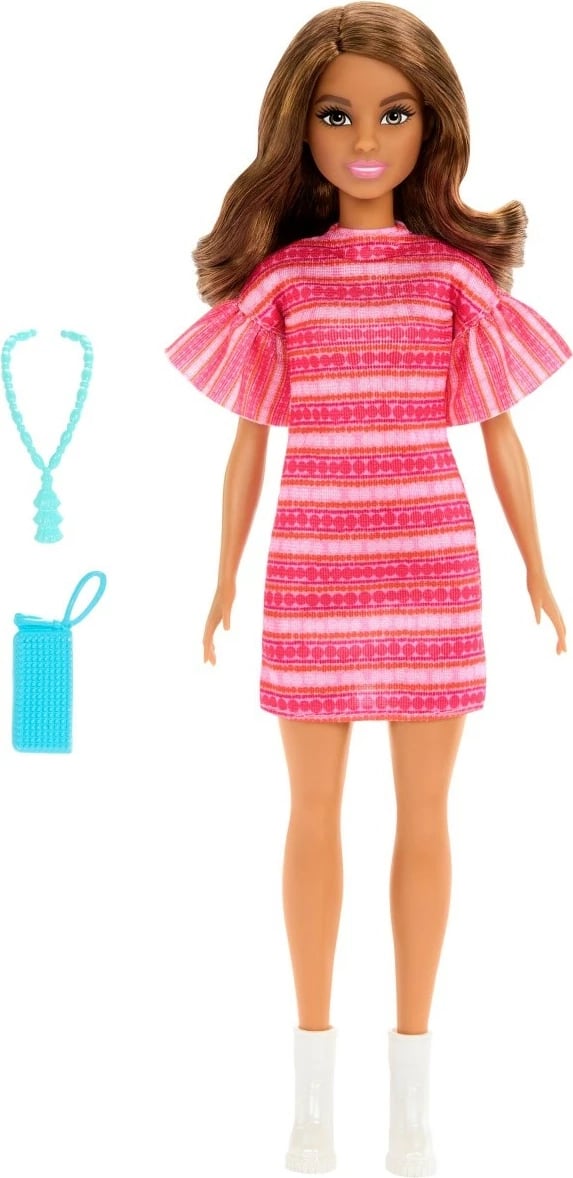 Kukull Barbie Mattel Teresa JCT02 me fustan rozë dhe aksesorë