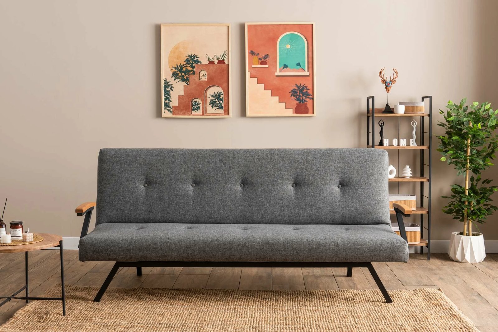 Divan-krevat 3 vendësh, Atelier del Sofa, Zven, gri e çelët