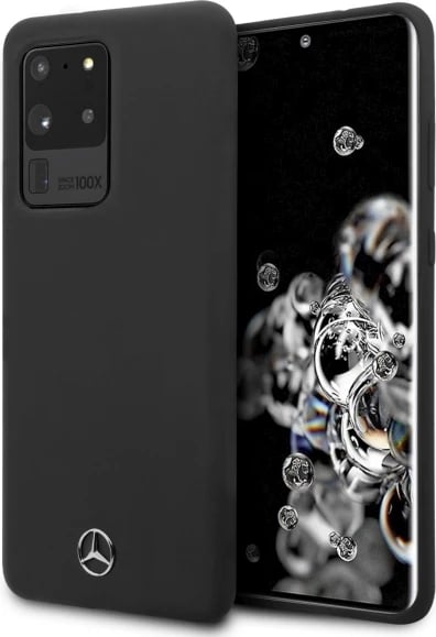 Mbështjellës Mercedes MEHCS69SILSB për Samsung Galaxy S20 Ultra, Silicone Line, i zi
