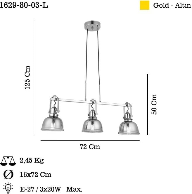 Llambadar Opviq, Mago - 80-03-L, ngjyrë llak antik