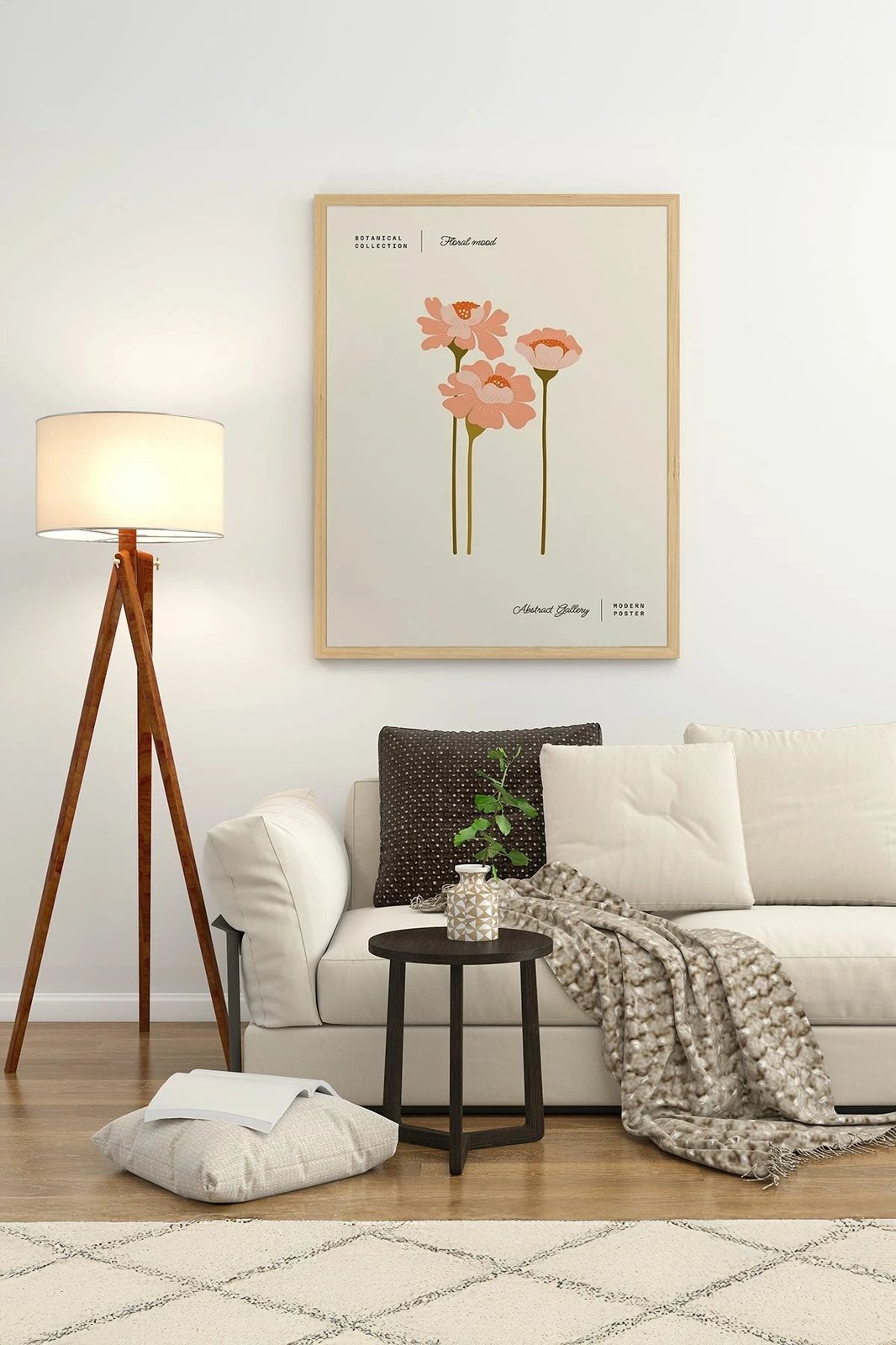 Pikturë dekorative me kornizë, Wallity, Ersy1Ham1, shumëngjyrëshe, 33x48cm