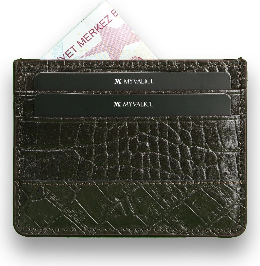 Portofol lëkure Zoozie Bags, kafe, 3437