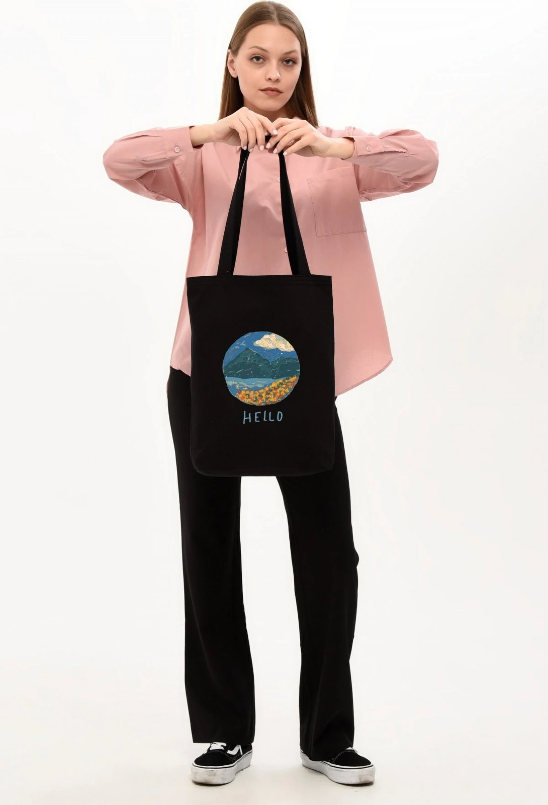Çantë tote Zoozie Bags, e zezë, 1468