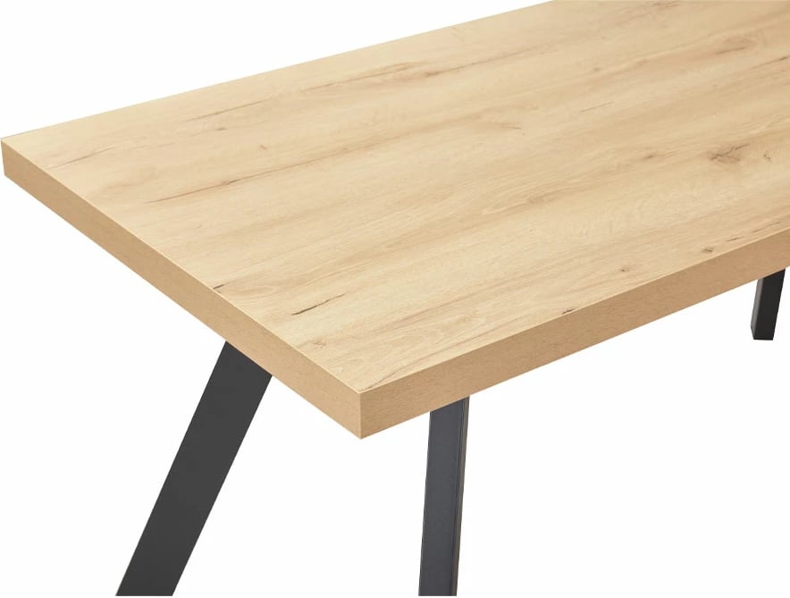 Tavolinë DRUVO, ngjyrë natyrale, 160x80x76