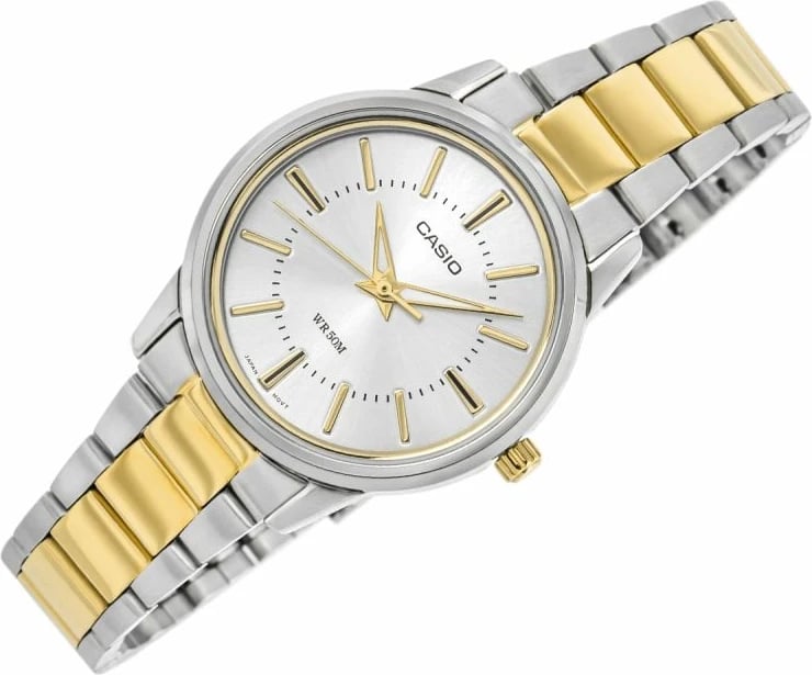 Orë dore për femra Casio, argjend e ar