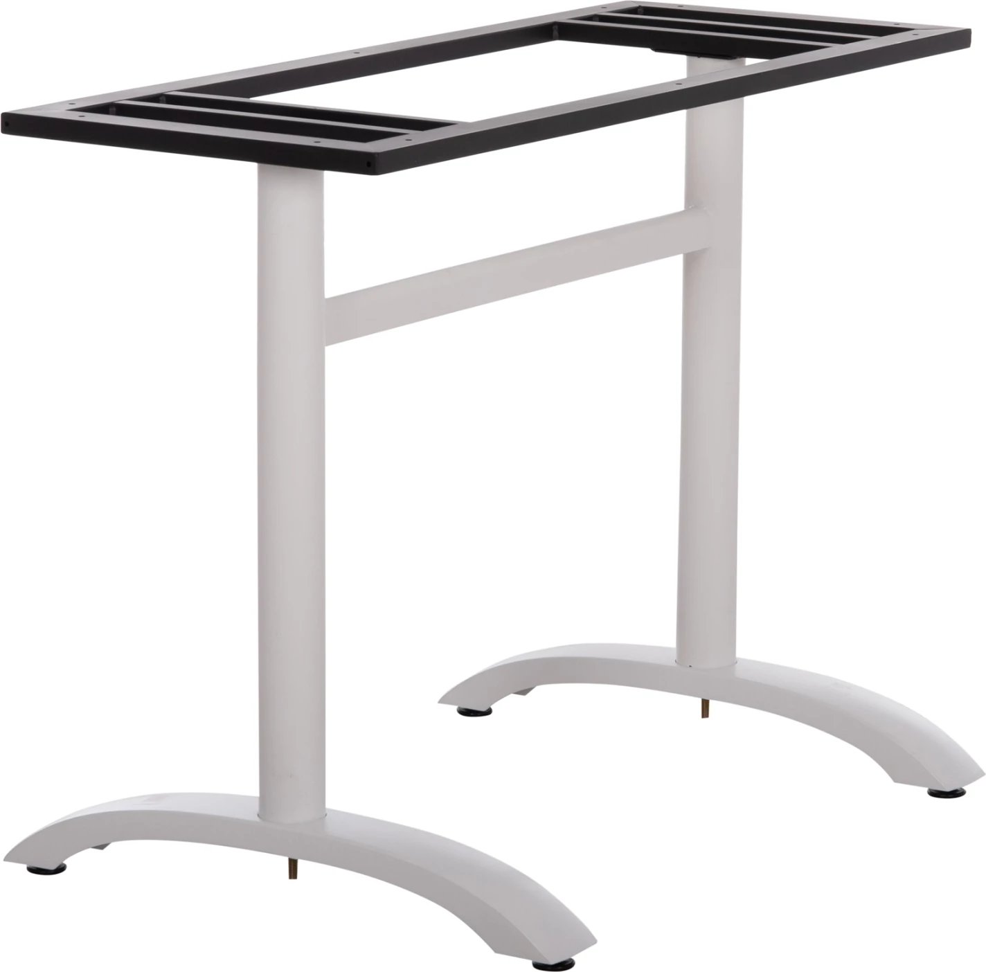Baza për tavolinë metalike, e bardhë, me rregullues lartësie, 100x60x73cm