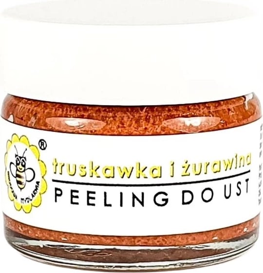 Peeling për buzë për femra Miodowa Mydlarnia Strawberry and Cranberry, 25g