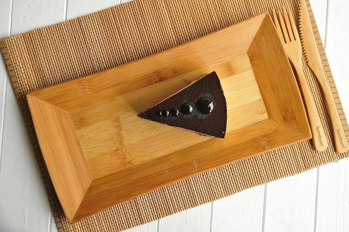 Ndamëse tavoline bambuje, ngjyrë arre, Hermia Concept, 27x40cm (1 copë)