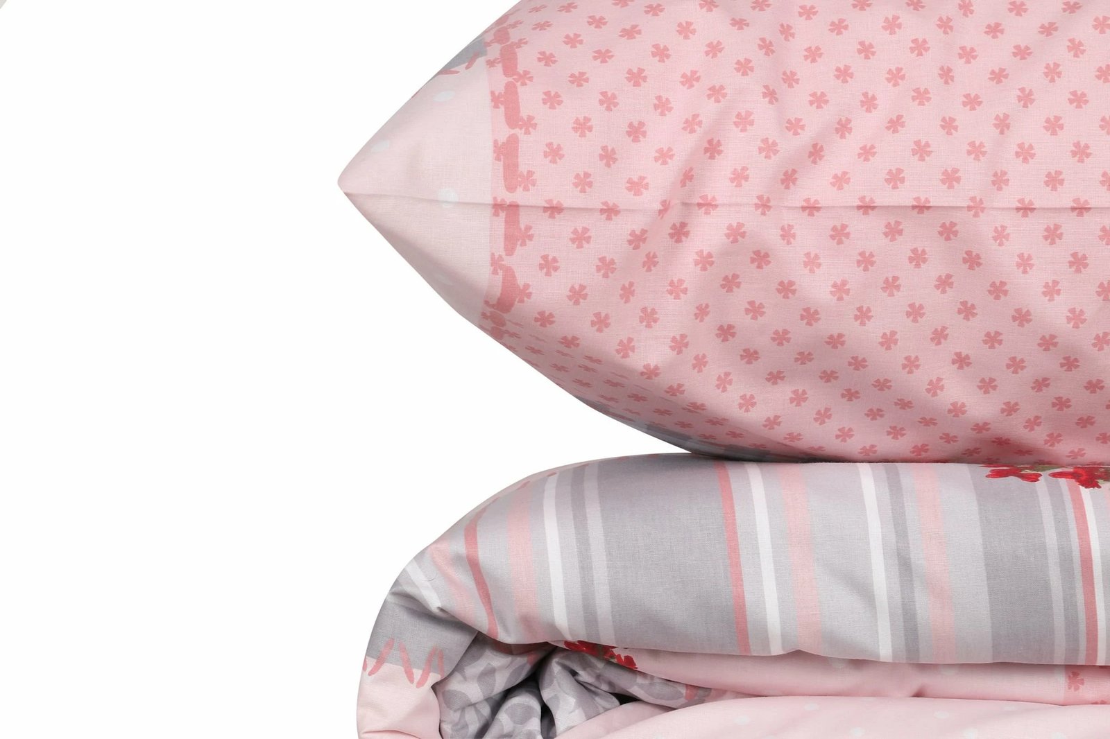 Set mbulesë për jorgan njëpersonësh Ranforce, L'essentiel, ngjyrë pluhur, Burçak