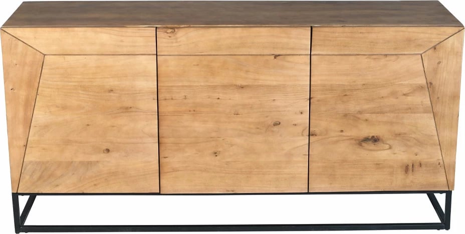 Bufe anësor Mingle, ngjyrë arre, 160x45x78