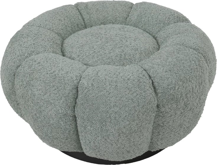 Karrige për bar boucle, ngjyrë e gjelbër e çelët, D60x31cm