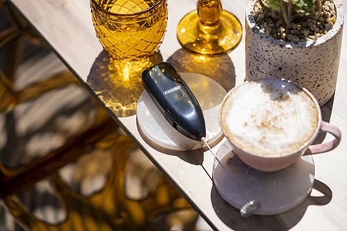 Rrahës qumështi, Adler, MS 4502, çelik inox tel rrahës, me bateri 2xAA, zi