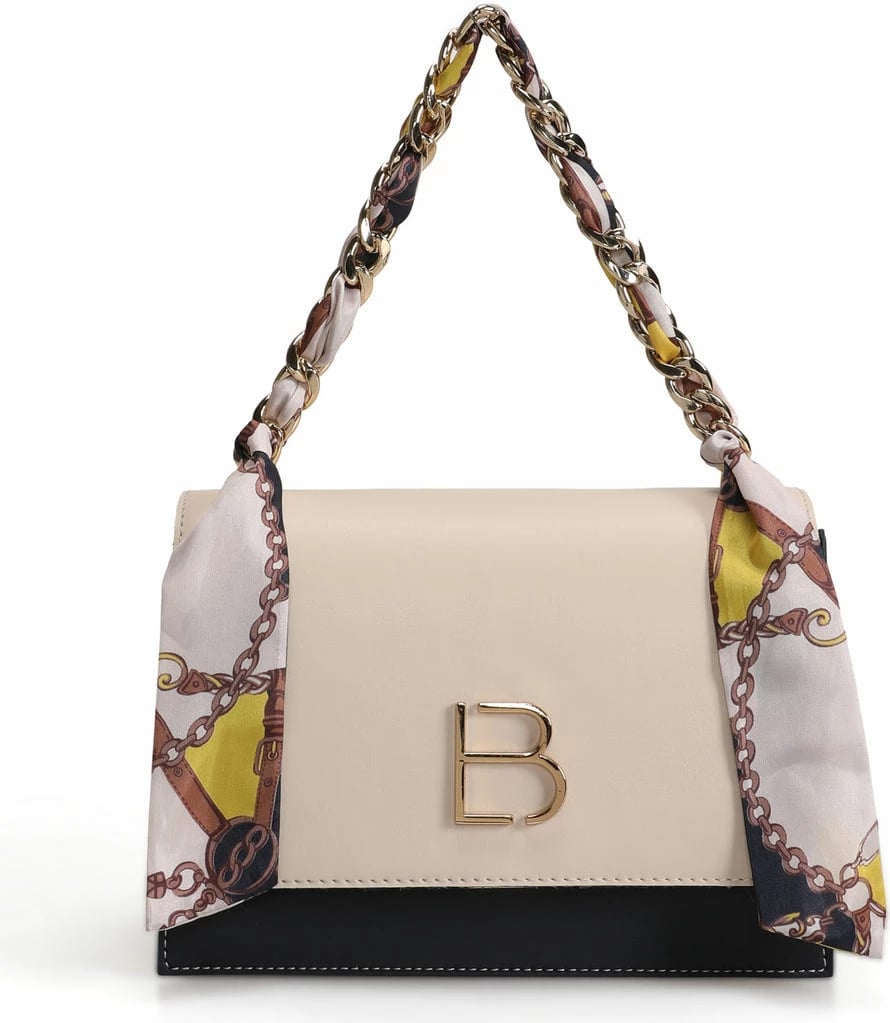 Çantë crossbody Lucky Bees, krem dhe blu e errët, 918