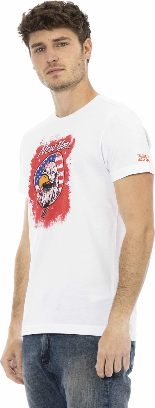 Maicë për meshkuj Trussardi Action, e bardhë