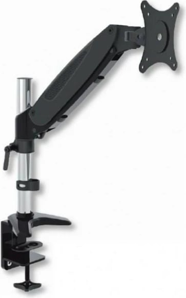 Krah tavoline për monitor Techly 022427, 15-27 inç, sustë gazi, 8 kg, zezë-çelik