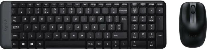 Set tastierë dhe maus, Logitech, Wireless Combo MK220 920-003161/920003161, pa kabllo USB, US layout, e zezë