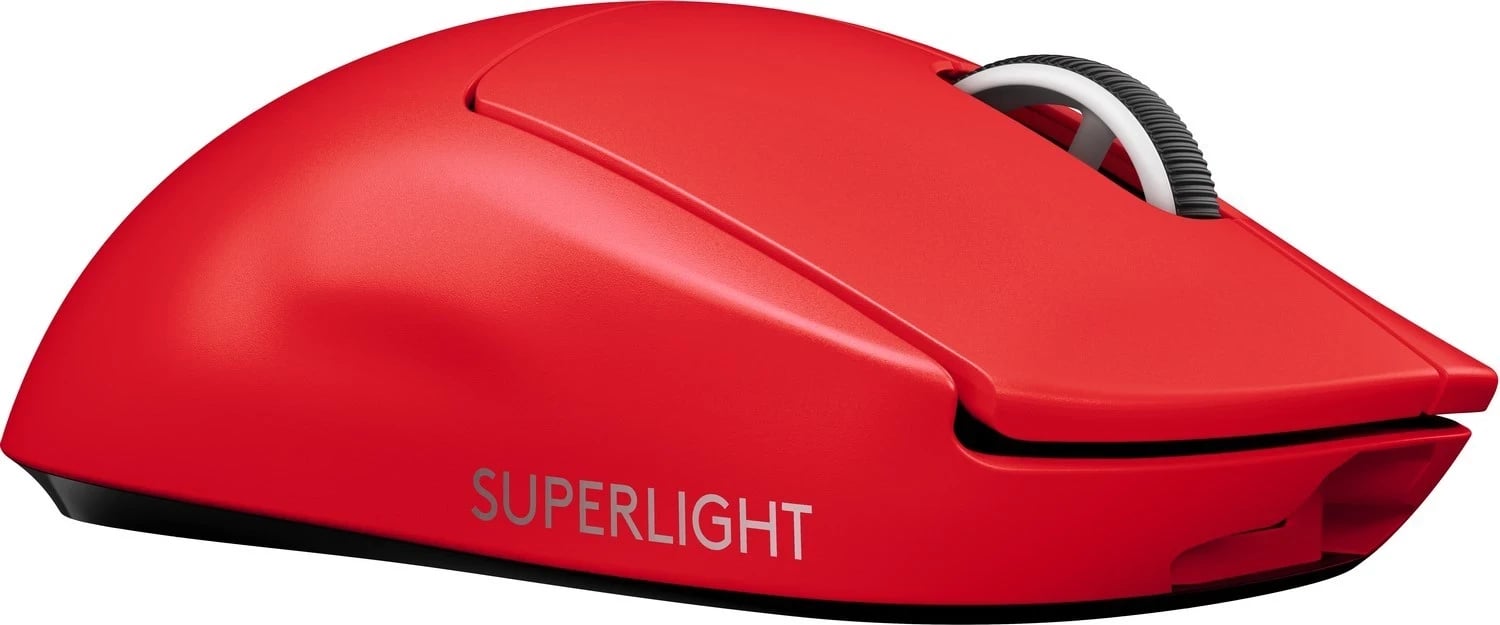 Maus Logitech G Pro X Superlight, i kuq