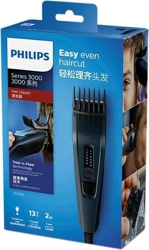 Makinë rroje flokësh Philips HC3505/15, e zezë