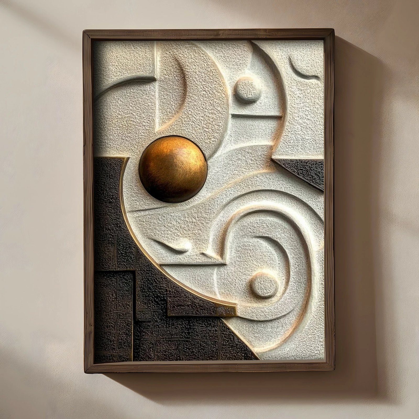 Pikturë dekorative me kornizë MDF, shumëngjyrëshe, TUN068-L