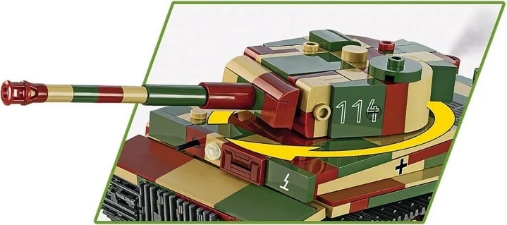 Set lodrash ndërtimi Cobi Klocki Pz.Kpfw. VI Tiger Ausf.E, 1:48, 422 pjesë, kamuflazh