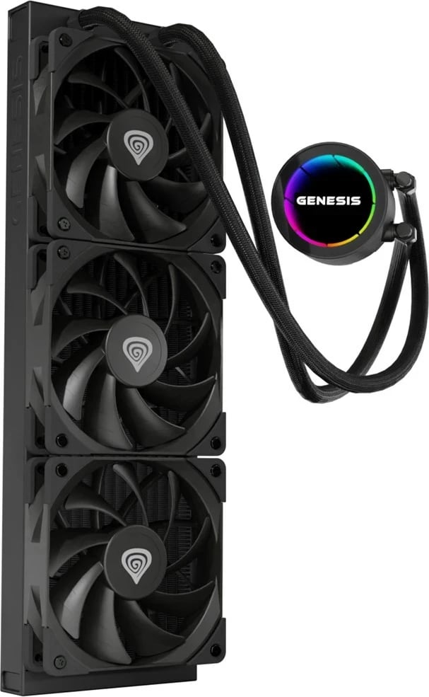 Kasë ftohëse me ujë GENESIS NLG-2320, 3 ventilatorë, e zezë