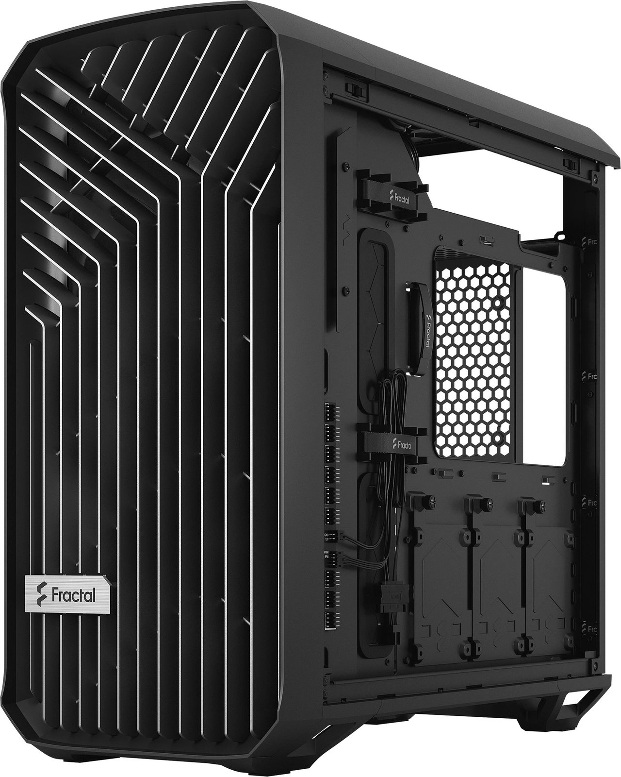 Kasë Fractal Design Torrent Compact, Tower, ATX/EATX/micro ATX/Mini-ITX, xham i temperuar, e zezë Kasë Fractal Design Torrent Compact, Tower, ATX/EATX/micro ATX/Mini-ITX, xham i temperuar, e zezë