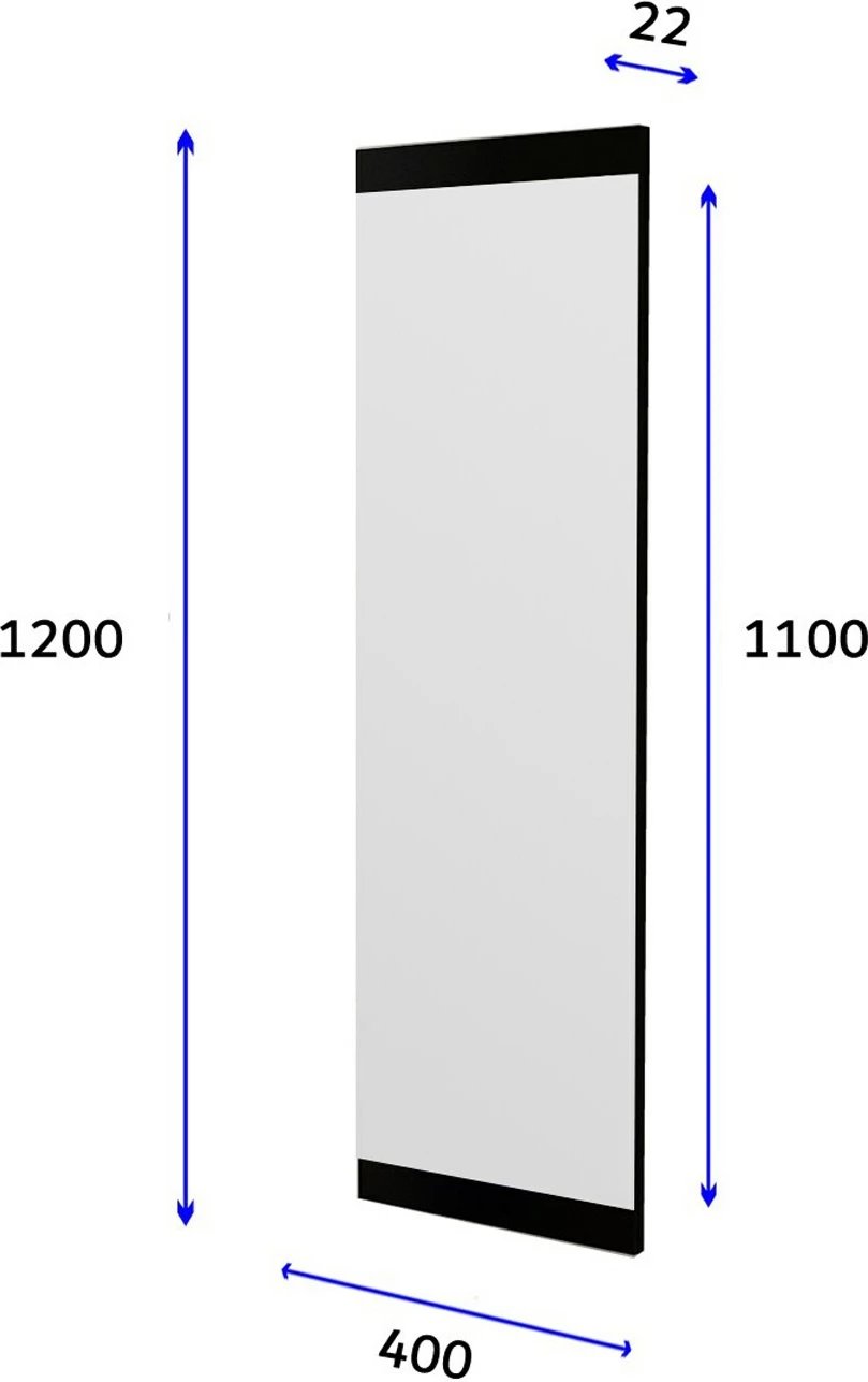 Pasqyrë Hanah Home, Azus, e zezë