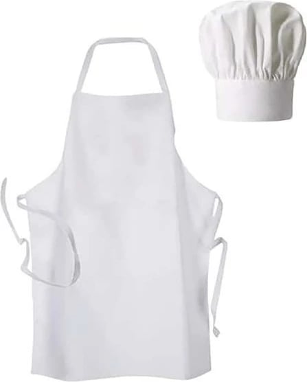 Set për maskim kuzhinieri NEXT, për fëmijë mbi 14 vjeç, Bardhë