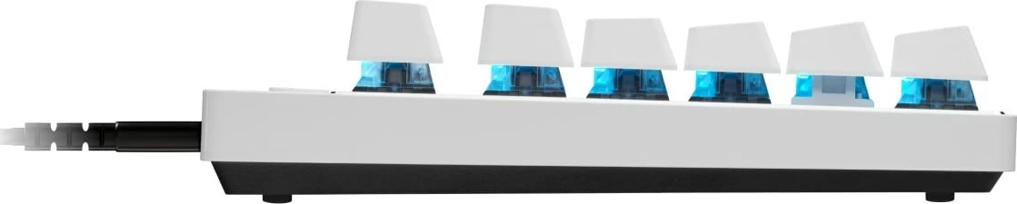 Tastierë gaming Logitech G PRO X TKL Rapid, me kabllo, QWERTY US International, Bardhë