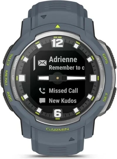 Smartwatch Garmin Instinct Crossover Standard Edition, GPS, 28 ditë bateri, rrip silikon, kaltër Smartwatch Garmin Instinct Crossover Standard Edition, GPS, 28 ditë bateri, rrip silikon, kaltër