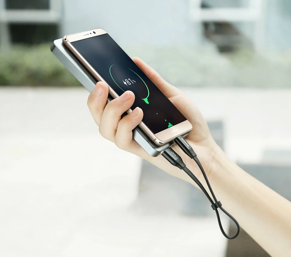 Kabllo Baseus Nimble CATMBJ-01, USB në USB-C, 0.23m, e zezë Kabllo Baseus Nimble CATMBJ-01, USB në USB-C, 0.23m, e zezë