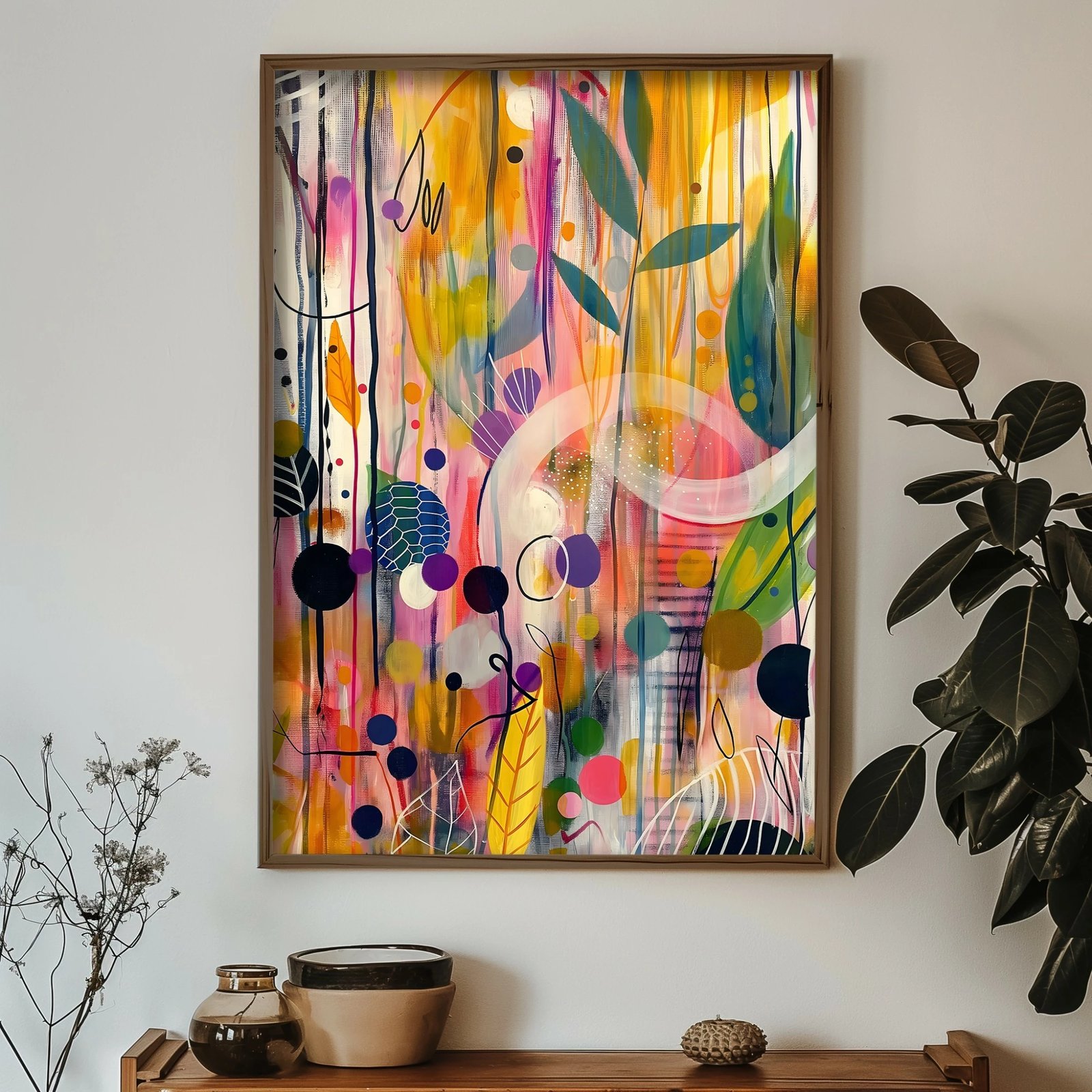 Pikturë dekorative me kornizë MDF, Wallity, GE217-L