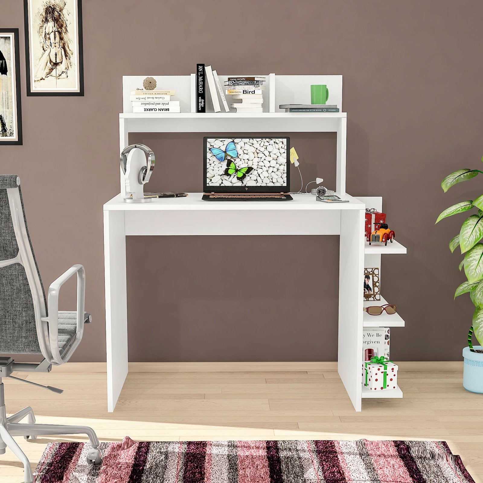 Sipërfaqe tavoline për mësim Hanah Home, Beta - e bardhë