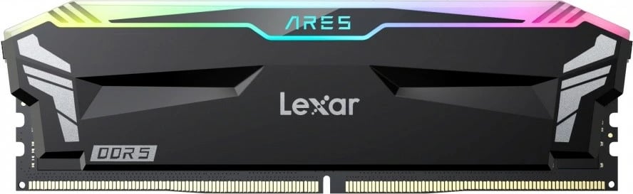 RAM Memorje Lexar ARES RGB DDR5, 32GB (2x16GB), 6800MHz, CL34, e zezë RAM Memorje Lexar ARES RGB DDR5, 32GB (2x16GB), 6800MHz, CL34, e zezë