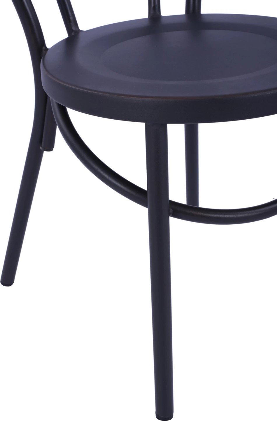 Karrige alumini tip Vjenë, ngjyrë e zezë e ndryshkur, FH5557.01, 42x52x88,5 cm, set prej 6 copë