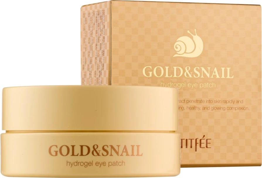 Patch-e hidrogel për nën sy për femra Petitfee Gold&Snail Hydrogel Eye Patch, 60 copë