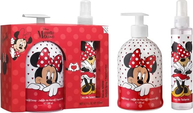 Set Eau de Toilette dhe sapun duarsh Disney Minnie Mouse unisex 2 copë, 150ml