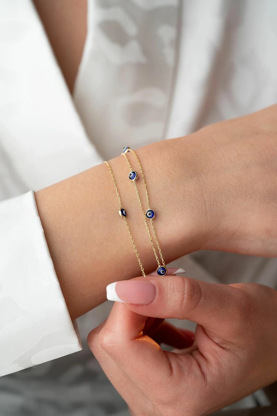 Byzylyk argjendi Jumeon, ngjyrë ari dhe kaltër, NRZ1000348