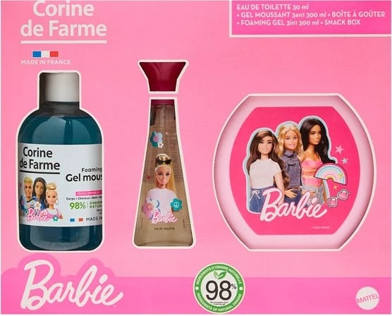 Set dhuratë Eau de Toilette për fëmijë Corine De Farme Barbie 30ml Set dhuratë Eau de Toilette për fëmijë Corine De Farme Barbie 30ml
