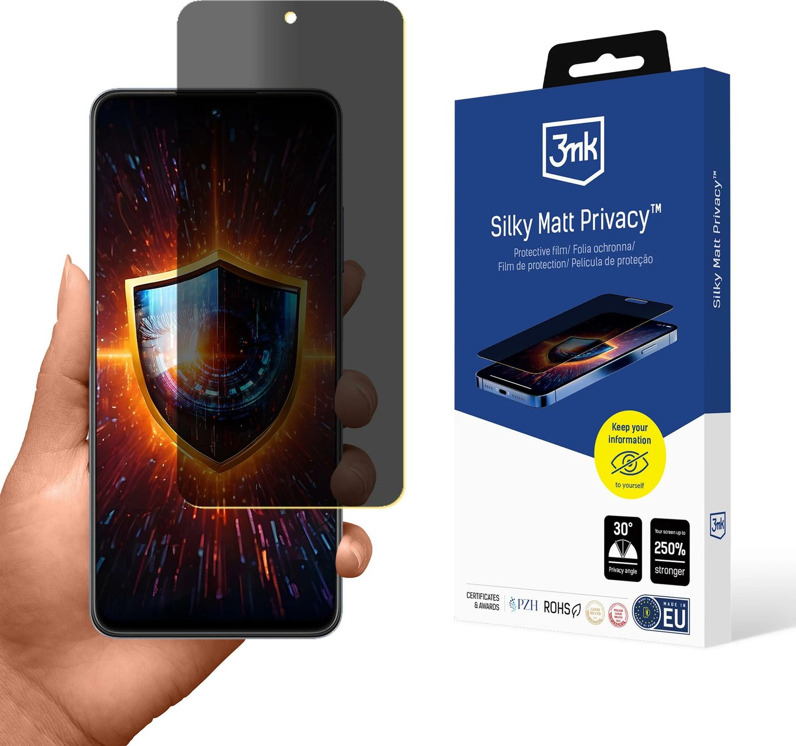 Mbështjellës ekrani privatësie 3mk Silky Matt Privacy për Realme C55, Mat