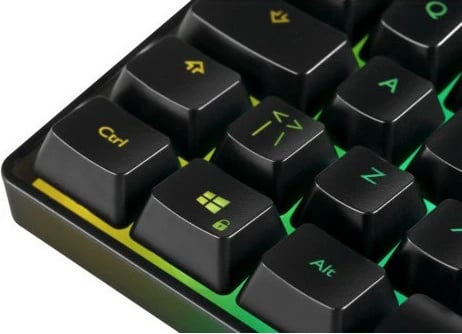 Tastierë gaming Deltaco DK240 mini 60%, RGB, USB, e zezë